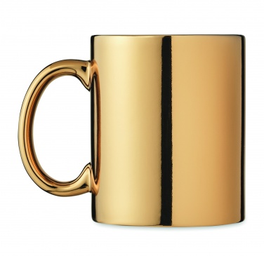 Logo trade promotional giveaway photo of: Ceramic mug metallic 300 ml